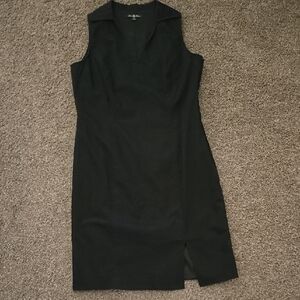 Brooks Brothers, Black Dress, W/  Dress Collar, Just Dried Cleaned